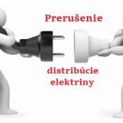 Oznámenie o prerušení distribúcie elektriny - oboznámenie verejnosti 1